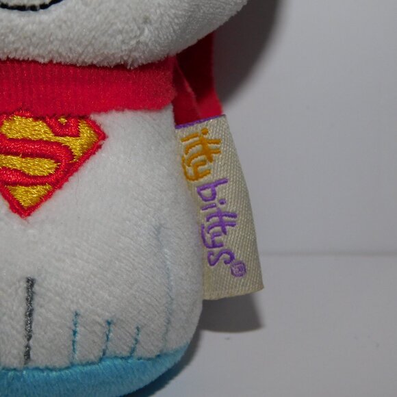 Hallmark Itty Bittys DC Comics plush Superman and White Puppy Dog Krypto Set - Picture 4 of 6